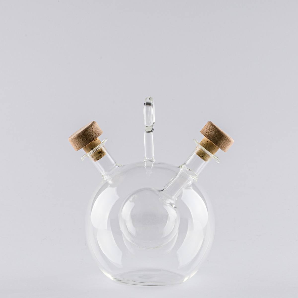 Oil & Vinegar set With Double Glass Sphere